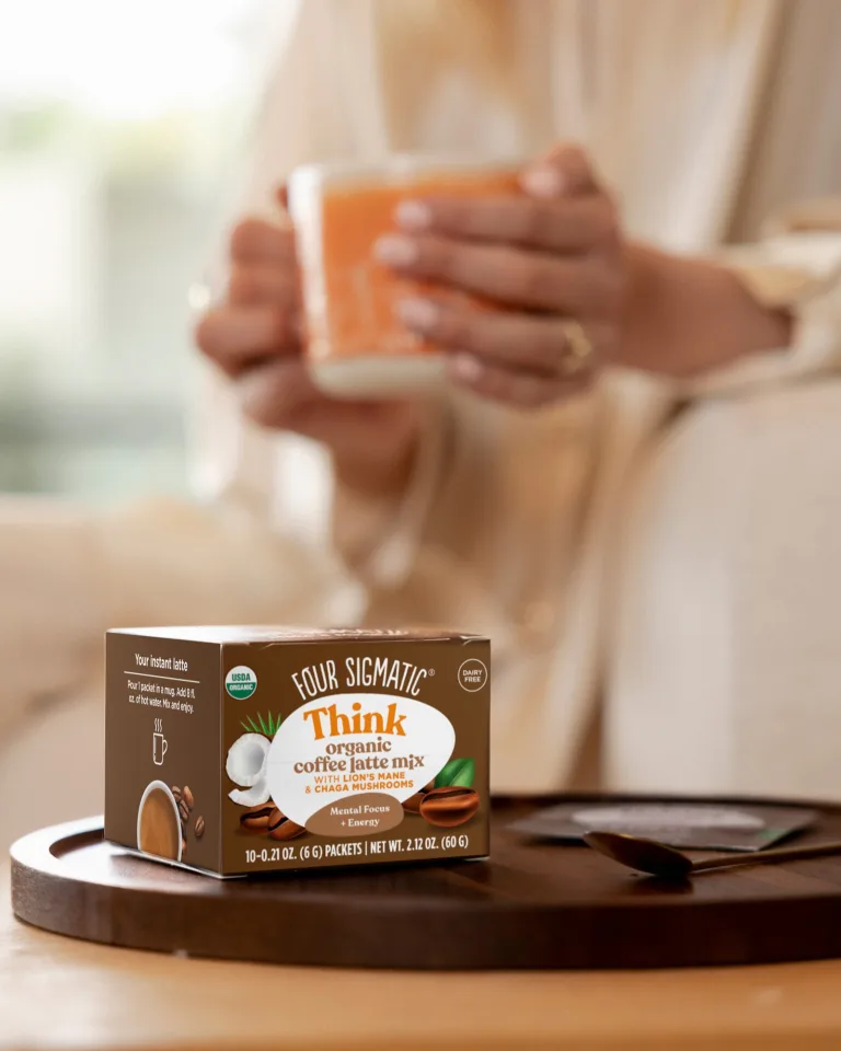 Think Coffee Latte: Energizing Mushroom & Lion's Mane Mix - Four Sigmatic