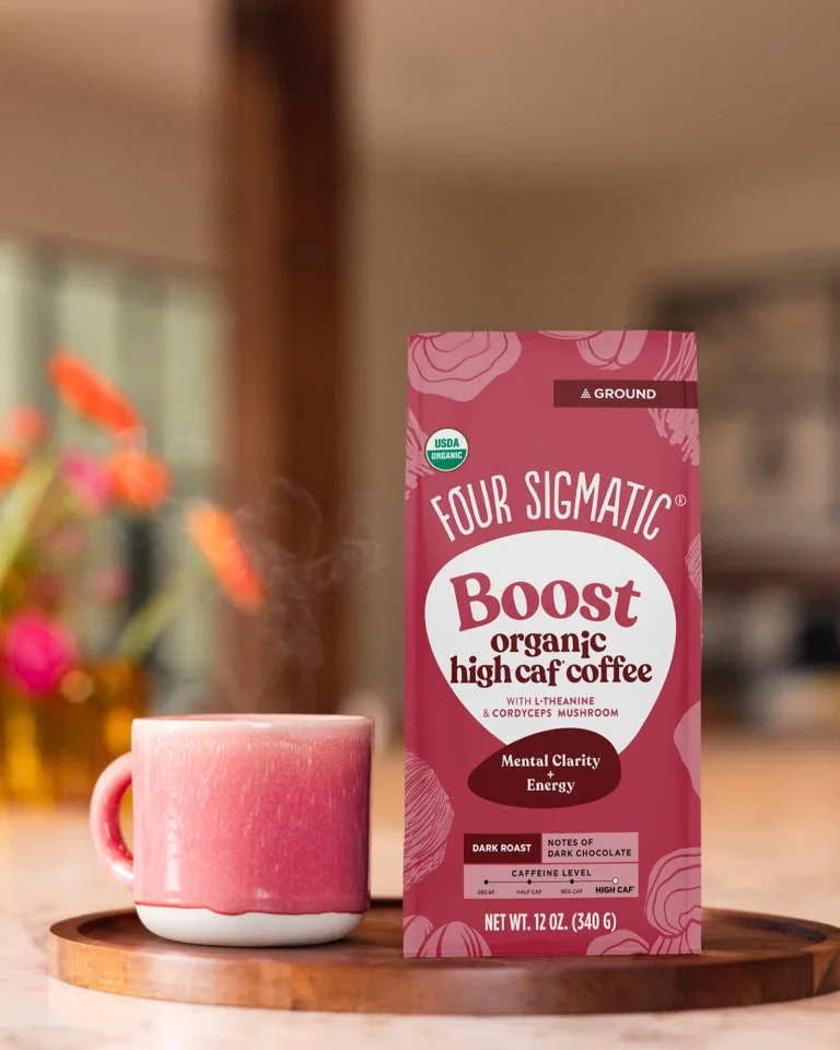 Boost Ground Coffee: High-Energy Mushroom Mix - Four Sigmatic