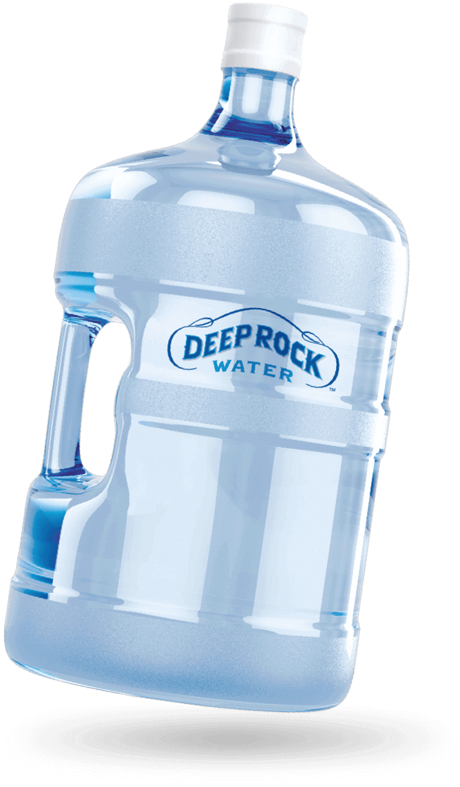 Deep Rock 5-gallon bottled water.