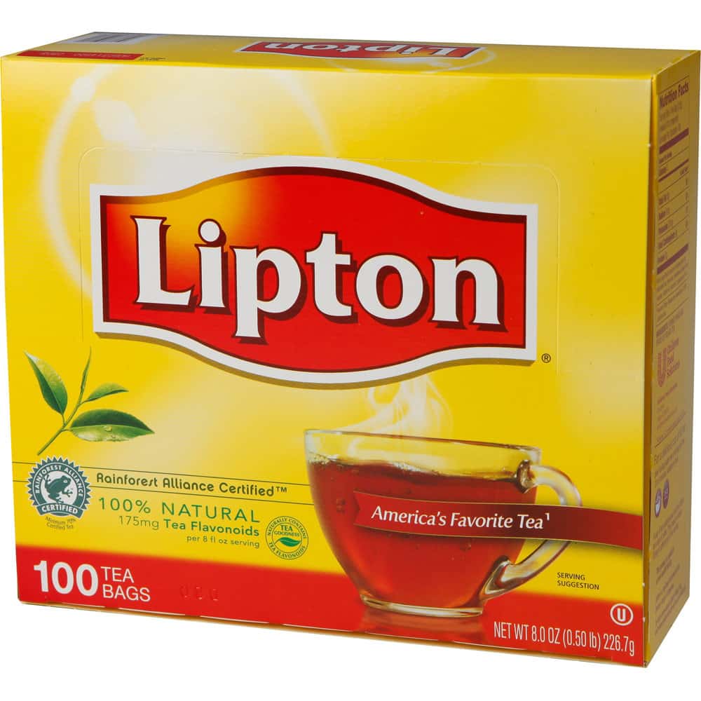 Lipton Flavoured Black Tea Mint, 100 Teabags - My Office Supply