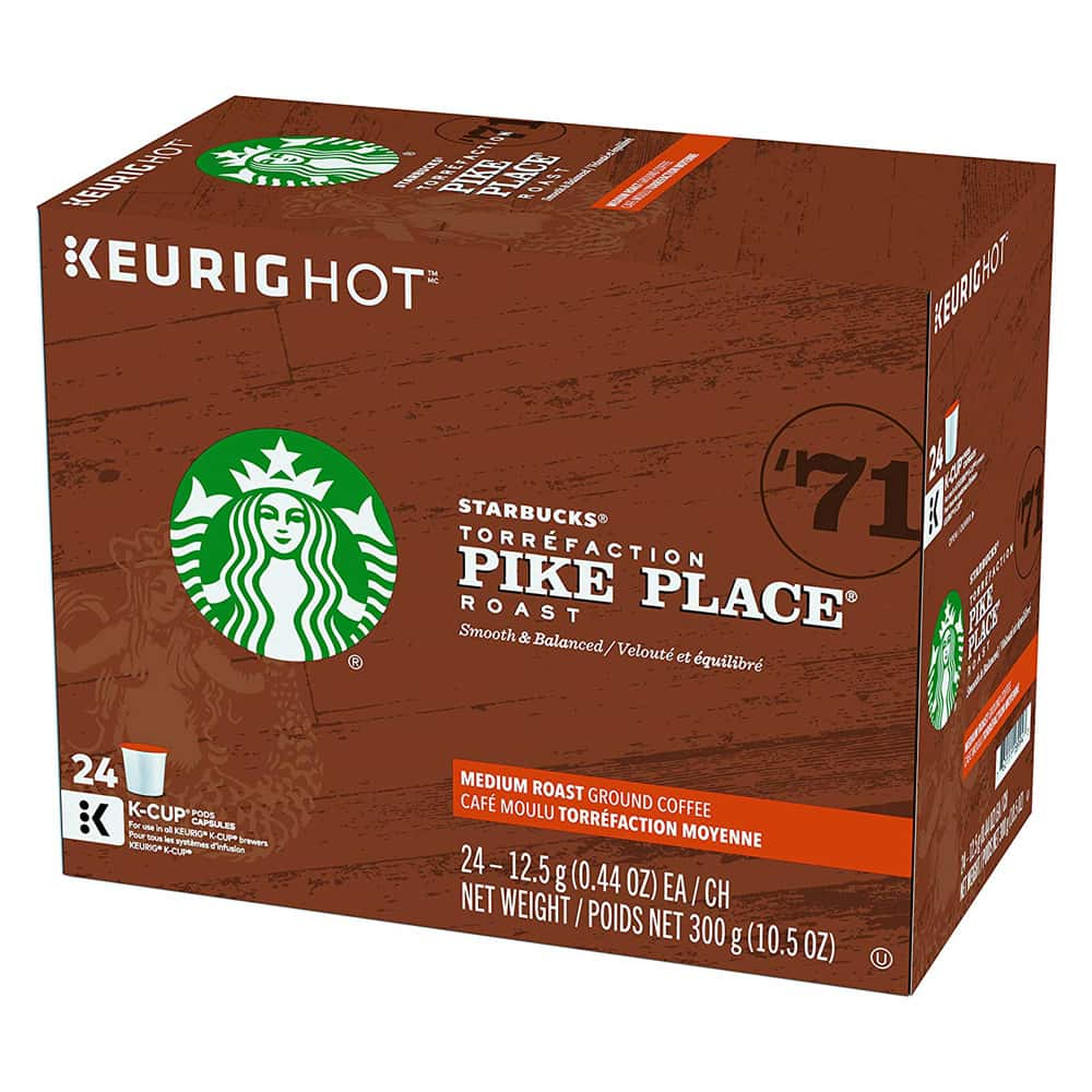 Starbucks Pike Place Roast Coffee K Cup Pod