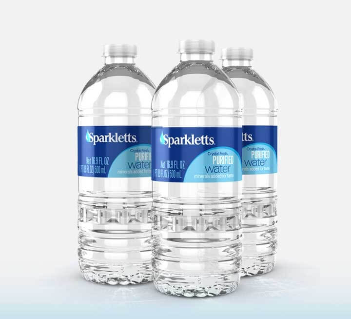 sparkletts bottled water products 
