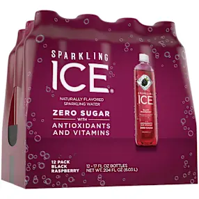 Sparkling Ice Black Raspberry Sparkling Water | 17 Oz. Sparkling Water