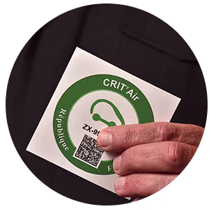 The Crit'Air emissions sticker.