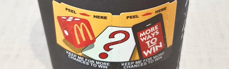 Monopoly card for McDonalds