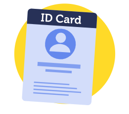 Illustration of an ID card.