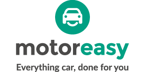 MotorEasy logo, with the tagline "Everything car, done for you".