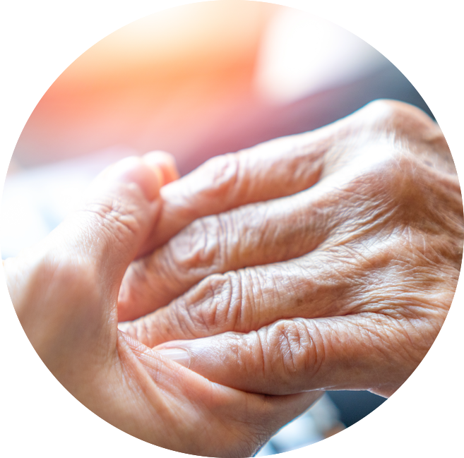 An image of the hands of two people who are holding hands.
