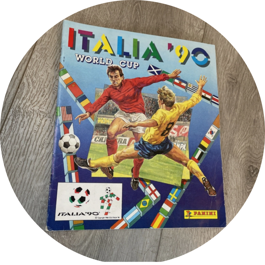 Italia 90 World Cup Panini Football sticker album