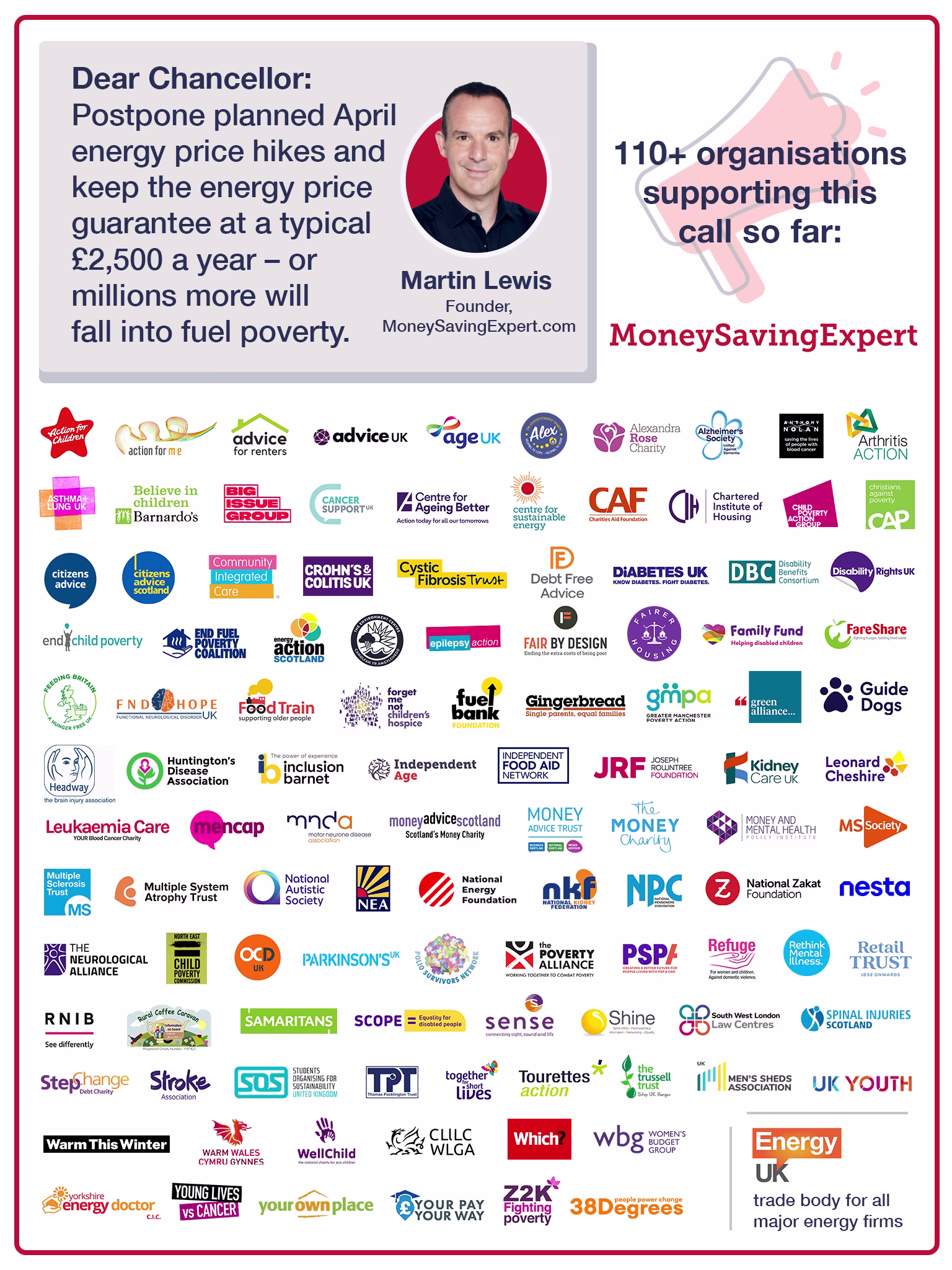 Open letter signed by Martin, MSE and other consumer brands