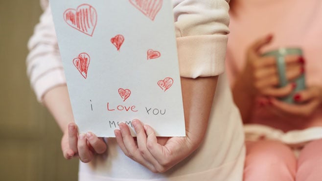 Hand made mother's day card saying I l