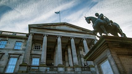 Parliament House in Edinburgh, where Scotland's Court of Session sits