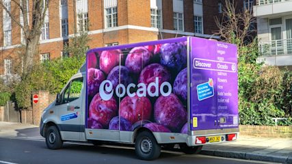 An Ocado van.
