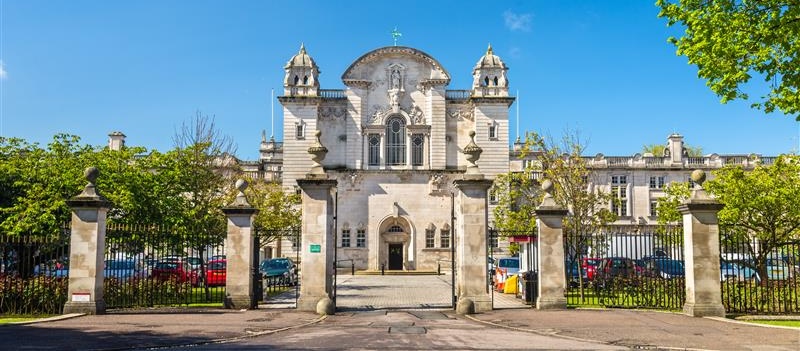 A picture of Cardiff university building