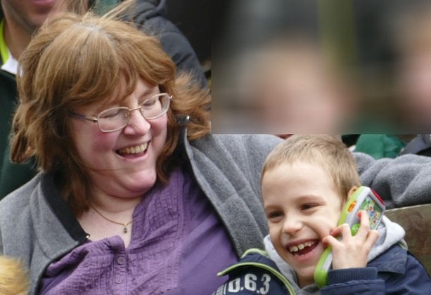 Mum Tigsteroonie with son Andrew