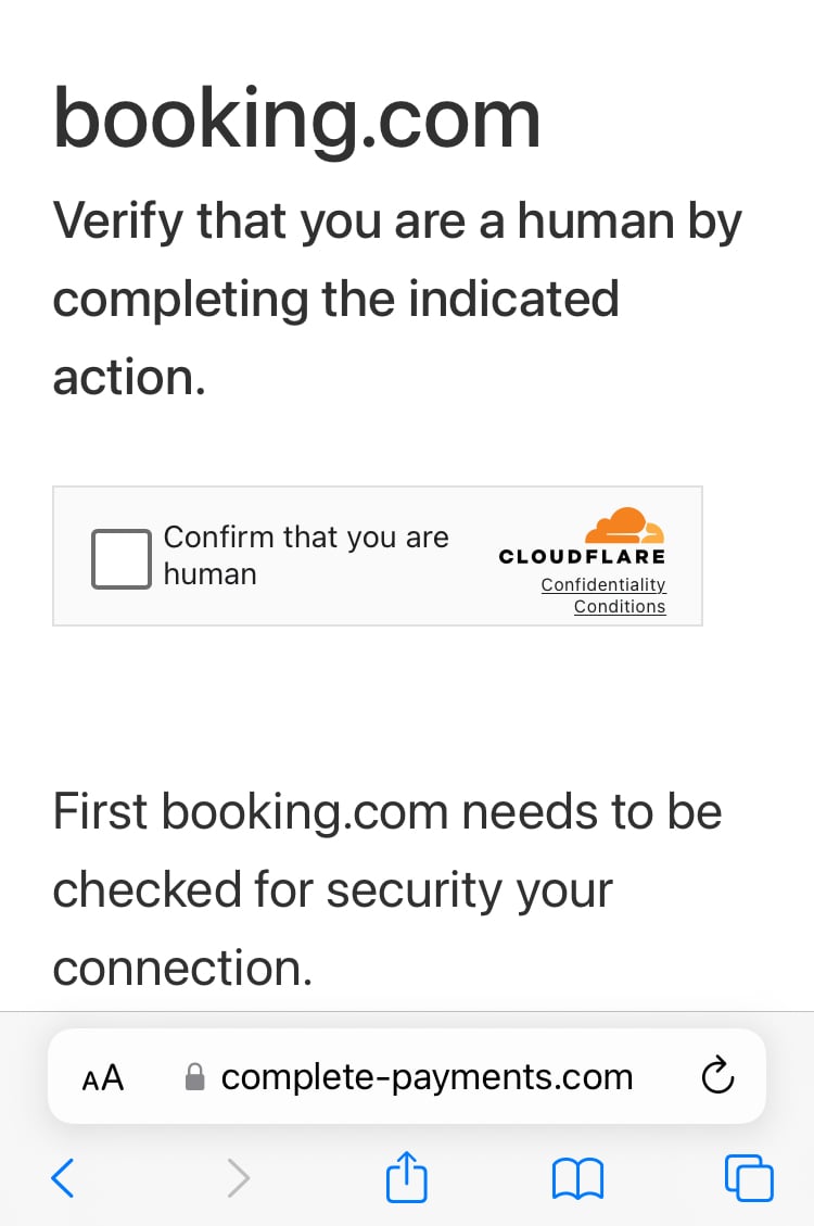 A screenshot of the supposed 