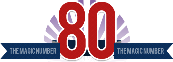 80 is the magic number