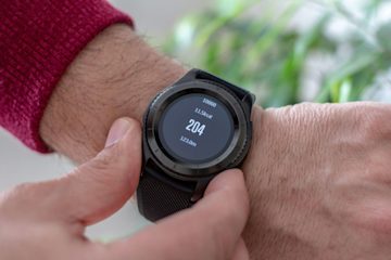 smartwatch on wrist