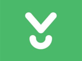 Download.com logo, which is a white 'v' above a shallow, white 'u' on a bright green background.