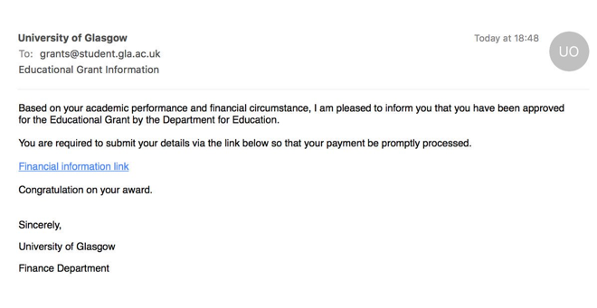 Students heading to uni hit by bursary 'phishing' scam