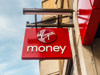 Virgin Money bank branch sign