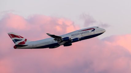 British Airways plan on a runway