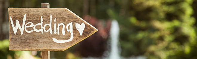 wedding sign