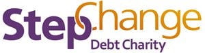 The Step Change Debt Charity logo.
