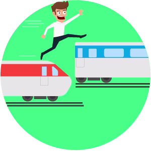 hopping on another train