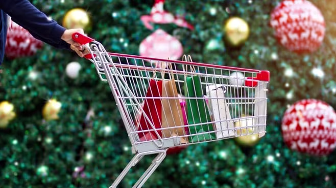 Supermarket Christmas boost.