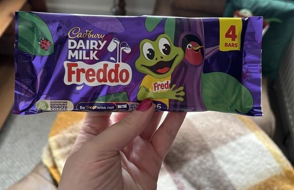 Image showing a Cadbury Dairy Milk Freddo four-pack
