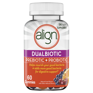 Align DualBiotic Prebiotic + Probiotic Gummies Supplement
-alternative