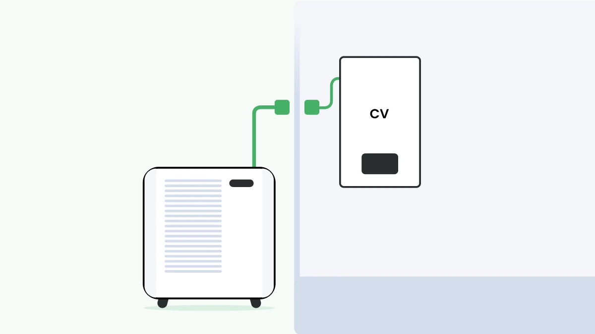 hybride warmtepomp illustratie