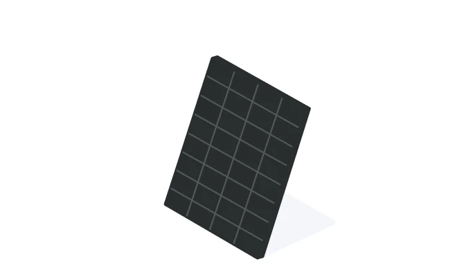 illustratie zwarte zonnepanelen