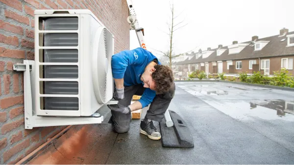 Elektrische warmtepomp installatie