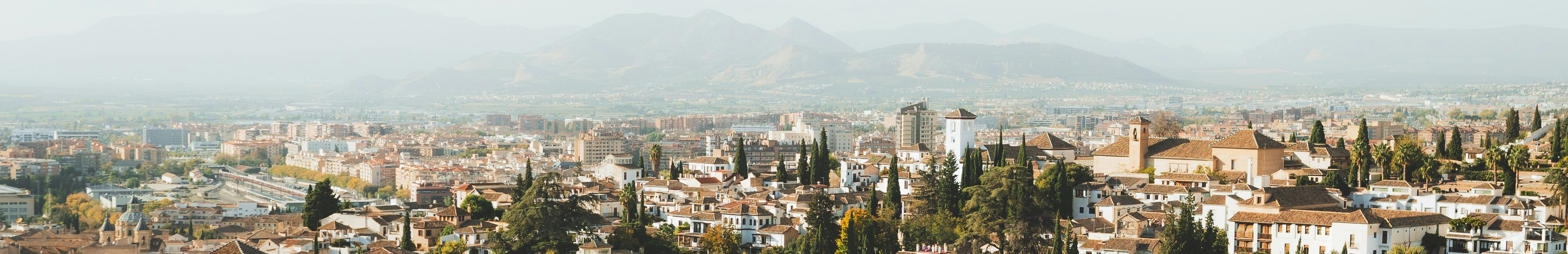 Vue aérienne de la ville de Grenade en Espagne.