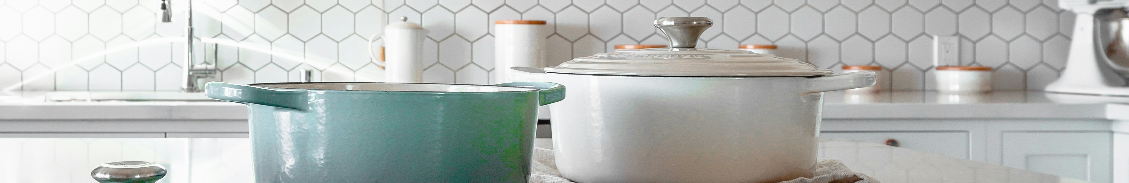 Cocottes Le Creuset.