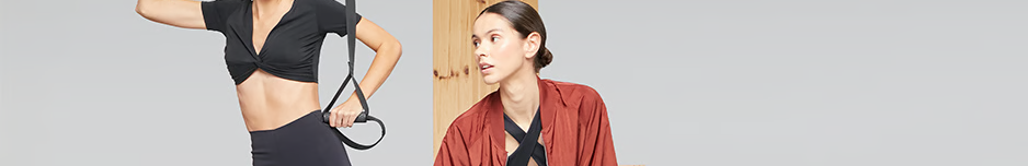 Deux femmes au style décontracté habillées en Oysho.