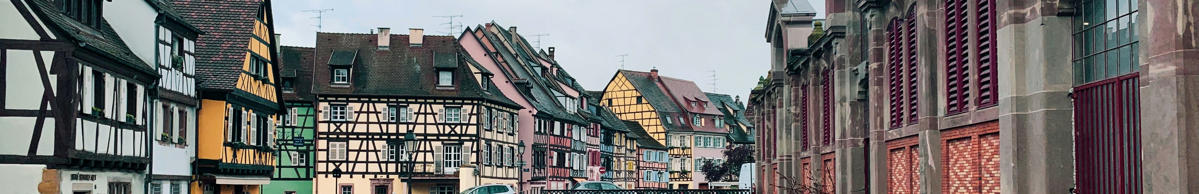 Architecture colorée alsacienne.