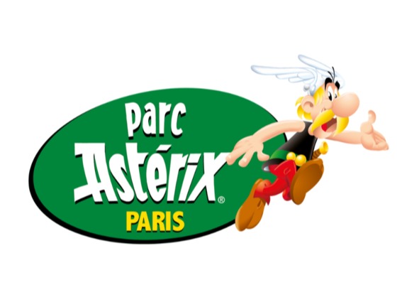 Astérix et Obélix au Parc Astérix à Paris pour Halloween.