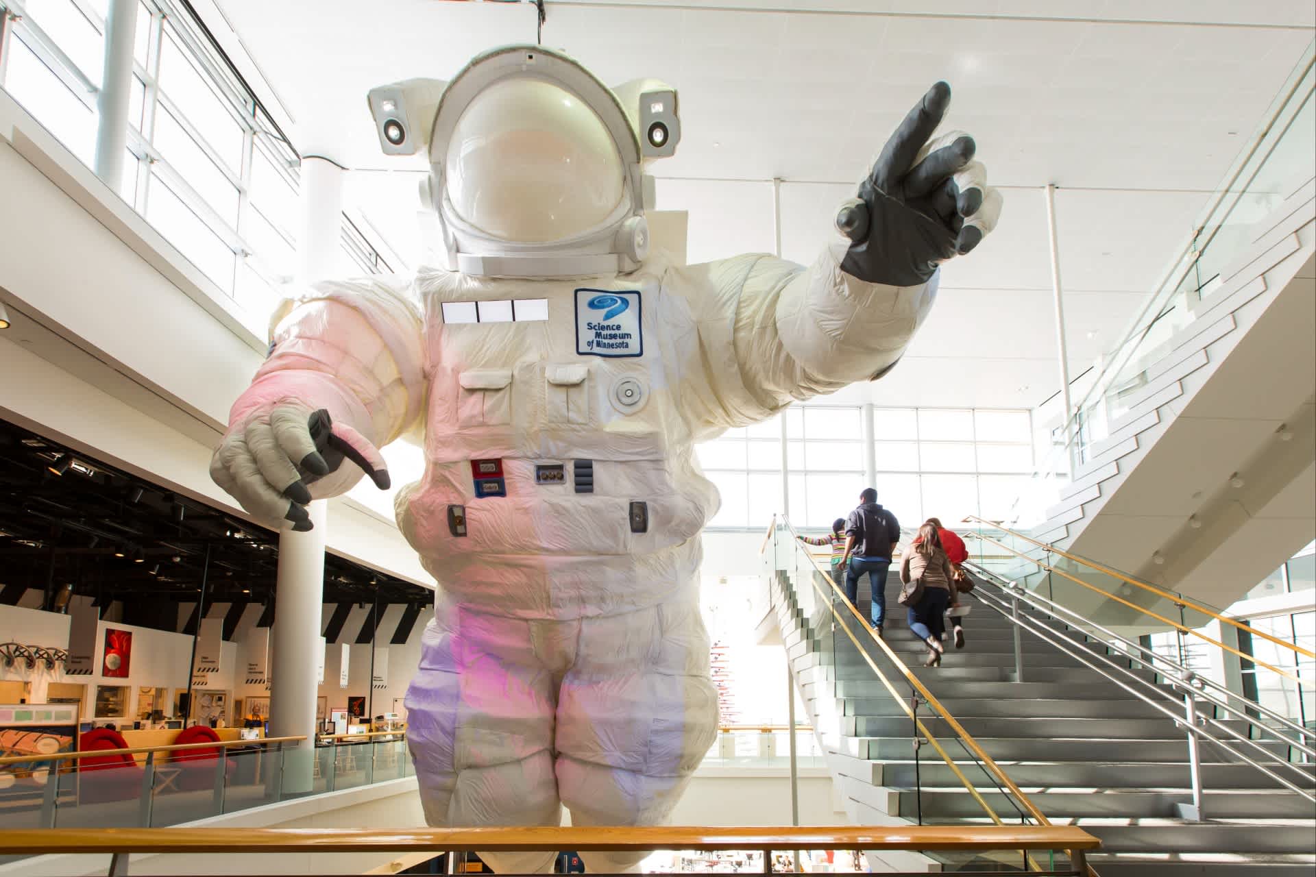 A photo of the Giant Astronaut exhibit.