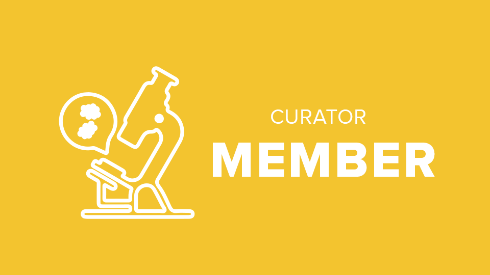 Curator Membership Level Icon of a microscope