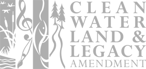 Grayscale logo of the Clean Water Land and Legacy Amendment 