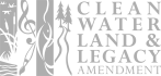 Grayscale logo of the Clean Water Land and Legacy Amendment 