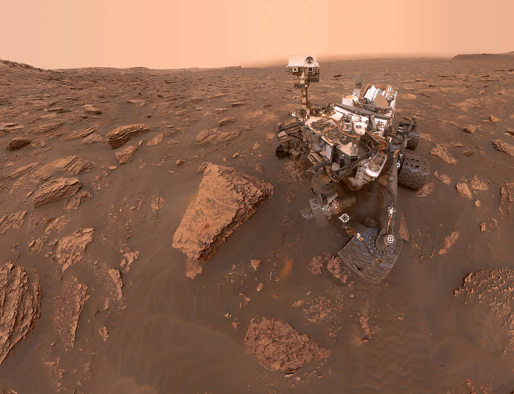 Photo of the Mars Rover on Mars 