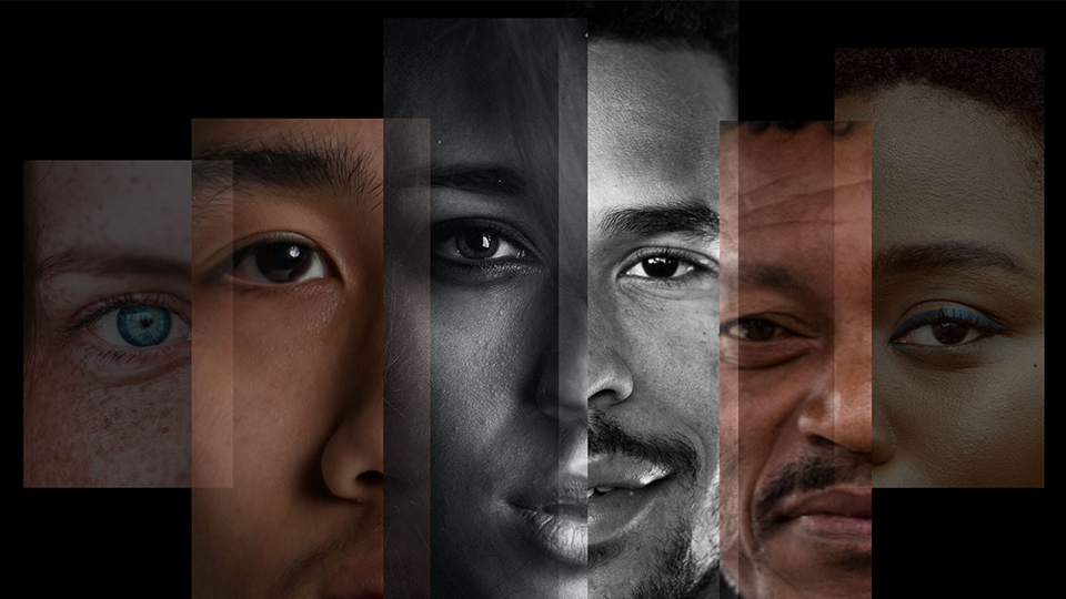 Banner image of a collage of people of different races 