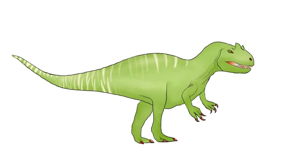 Illustration of Allosaurus dinosaur