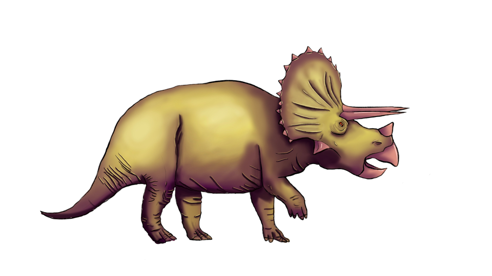 Illustration of Triceratops Dinosaur