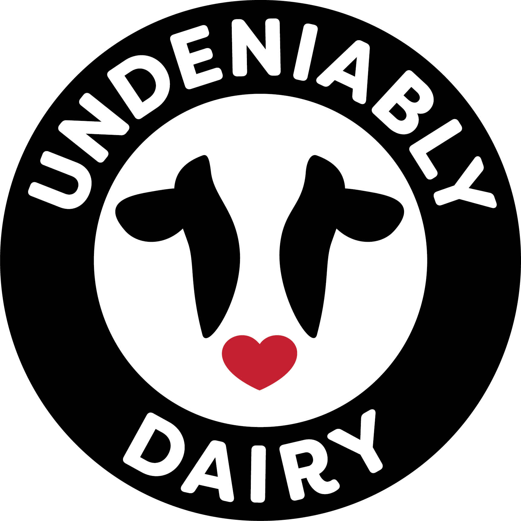 Cow icon that reads "Undeniably Dairy"