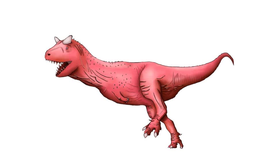 Illustration of Carnotaurus Dinosaur